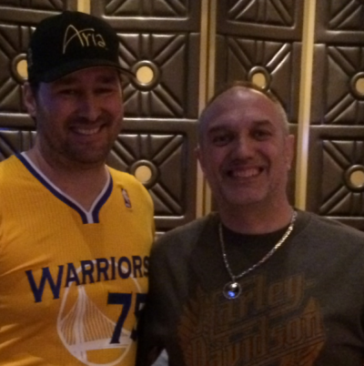 Phil Helmuth and THE ROCK